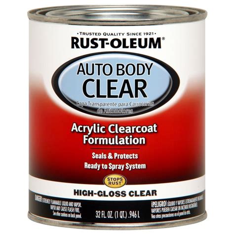 rust oleum gloss clear coat